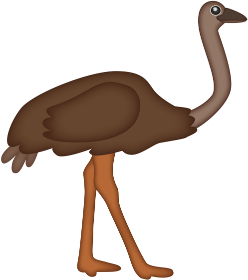 Ostrich Emoji Clipart (595x595), Png Download