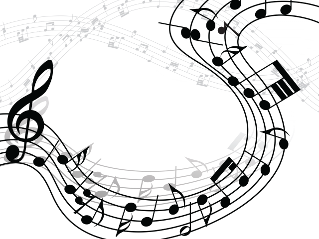 Music Notes Gif Transparent Clipart (640x480), Png Download