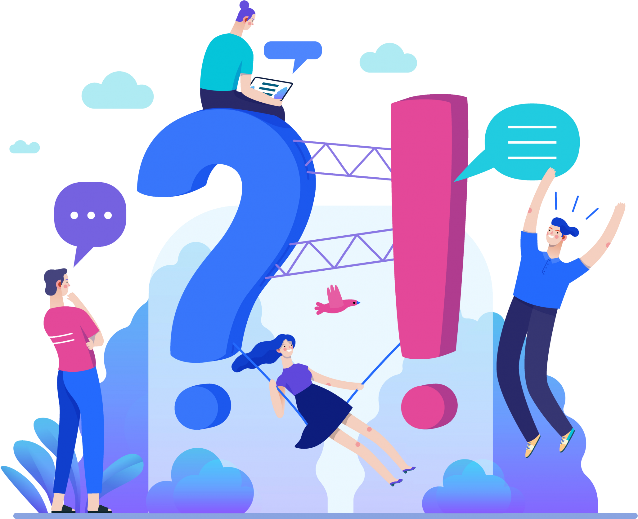 Faq Illustration Clipart (2560x1986), Png Download