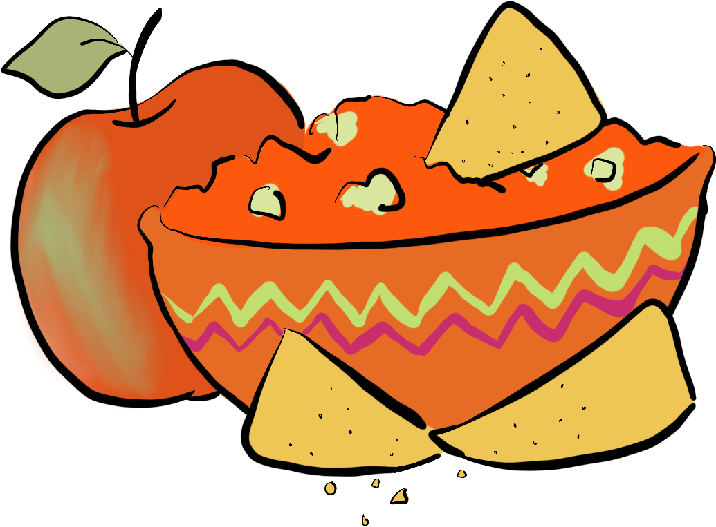 Apple Salsa The Sheaf Clipart (1228x880), Png Download