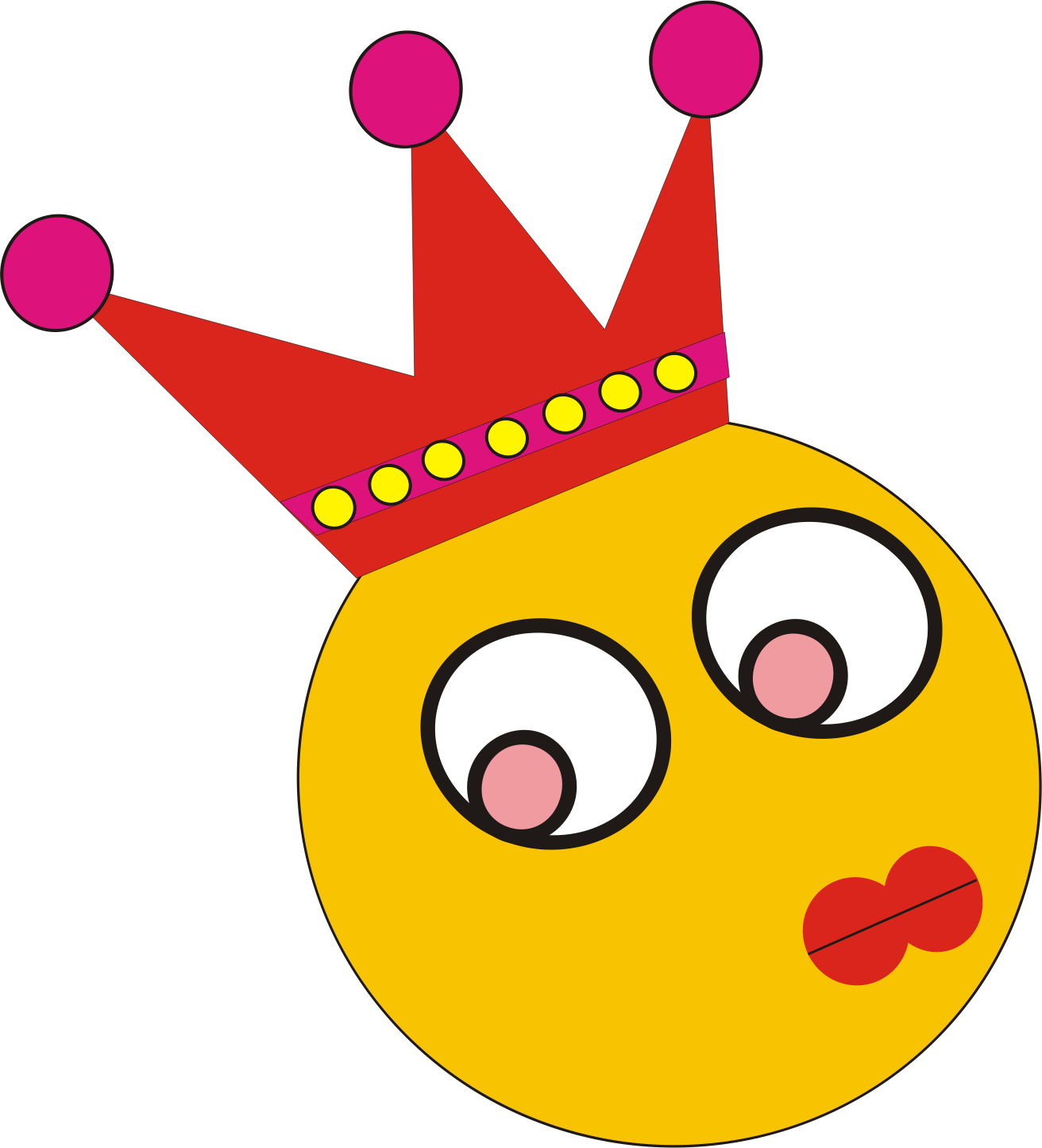Clipart Queen Clip Arts - Female Circle Clipart - Png Download (1312x1445), Png Download