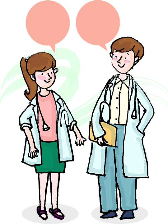 Transparent Couples Clipart - Girl Doctor Png Gif (540x720), Png Download