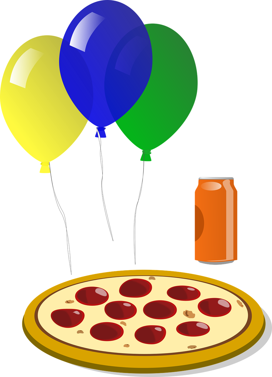 Faz Aniversário Em Março Paga Pizza Clipart (925x1280), Png Download