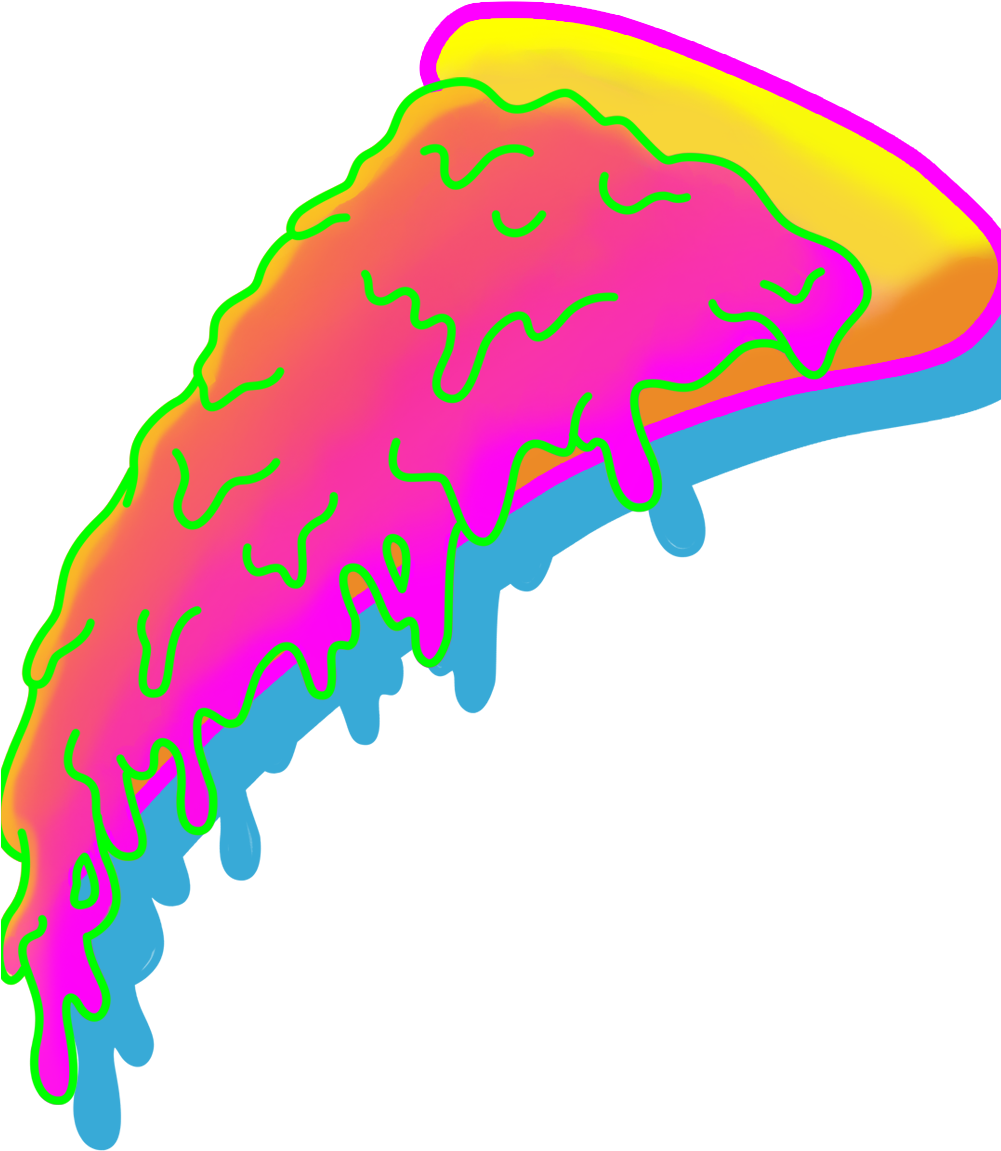 Pizza Neon Png Clipart (1000x2000), Png Download