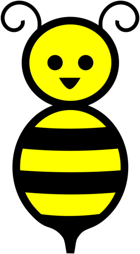 Honey Bee Png Images - Cartoon Honey Bee Clipart (600x600), Png Download
