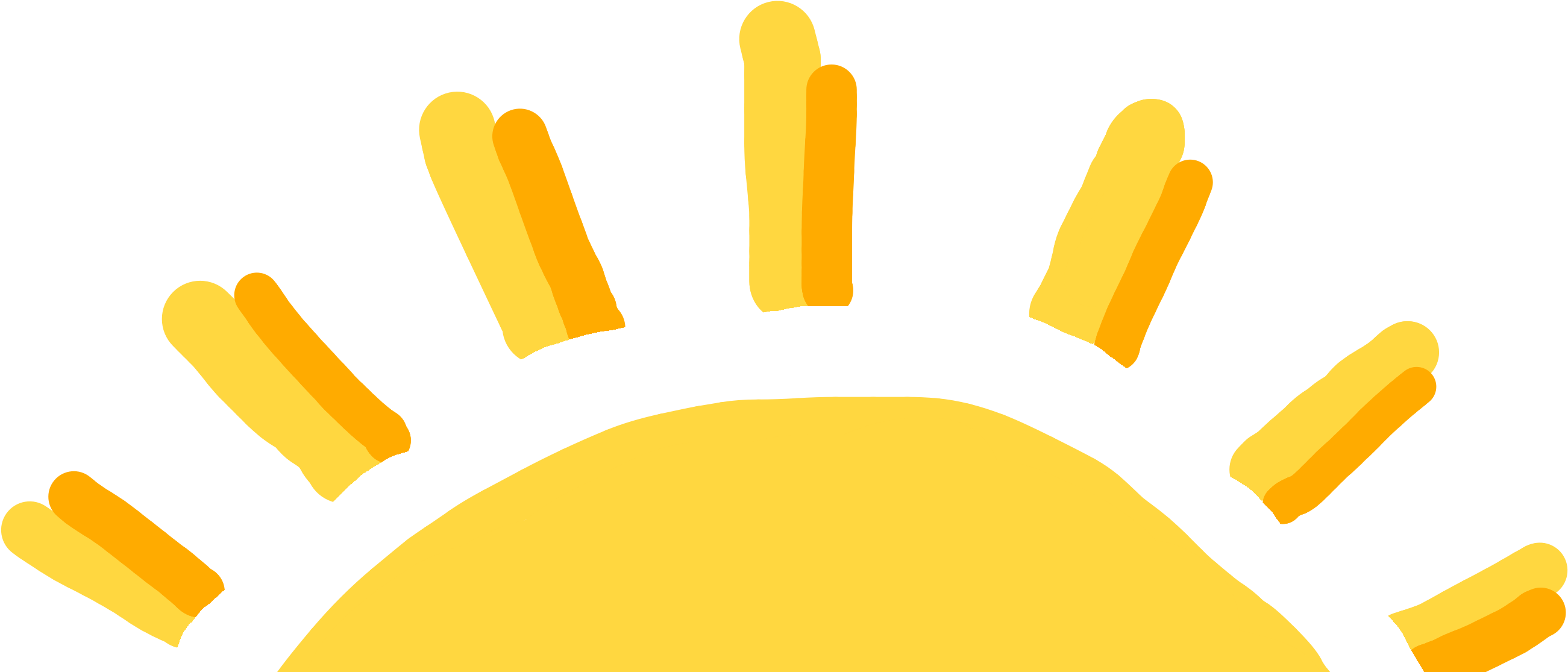 Yellow Sunriese Drawing - Tanning Schedule Vsco Clipart (3464x3464), Png Download