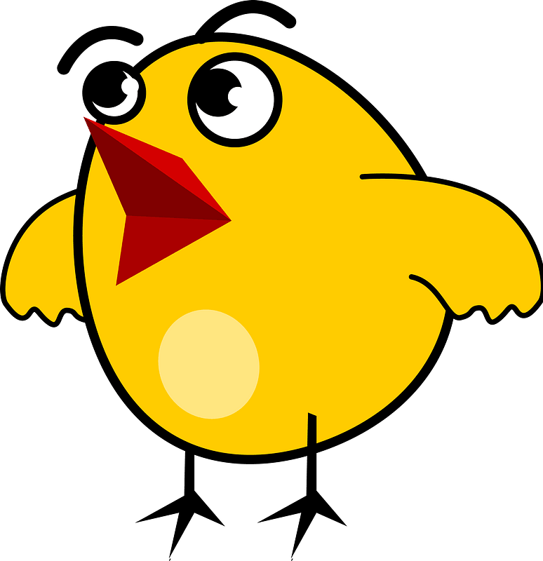 Cartoon Chick Clipart - Cartoon - Png Download (774x800), Png Download