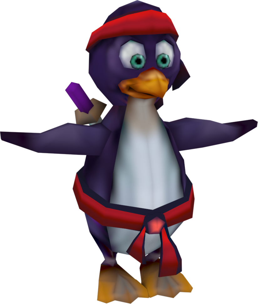 Racing Clipart Penguin - Crash Tag Team Racing Ninja Penguins - Png Download (824x970), Png Download