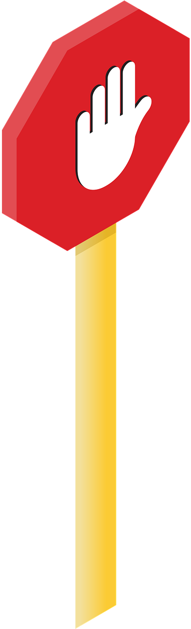 Stop Sign Clipart (640x1280), Png Download