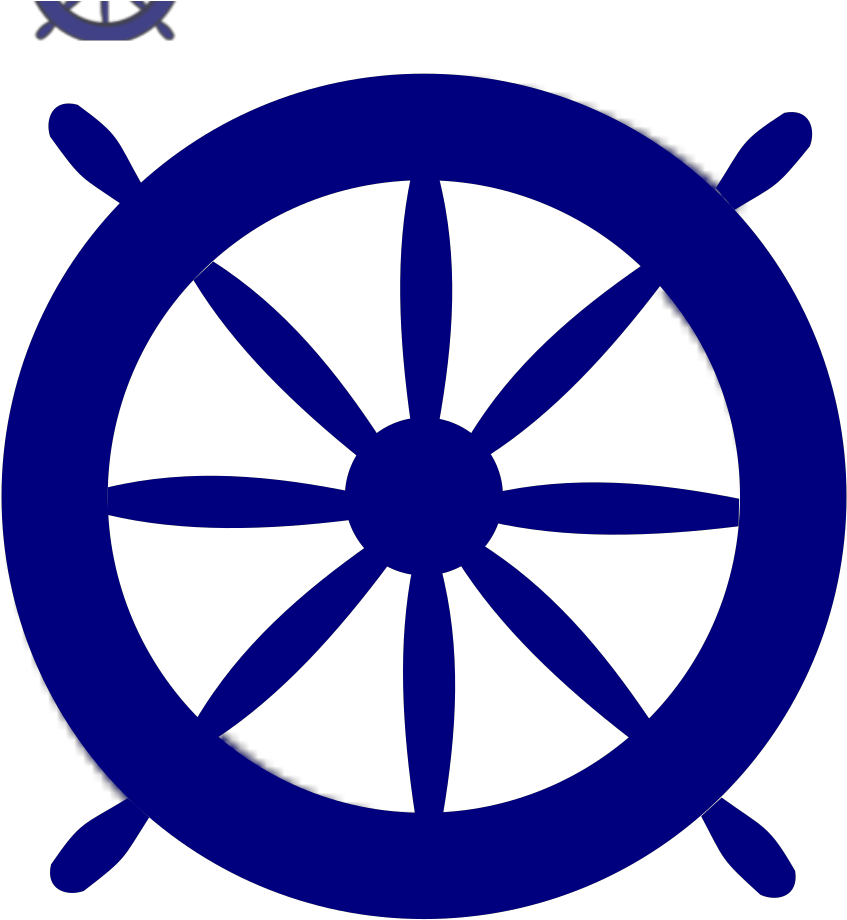 Blue Ships Wheel Svg Clip Arts - Pirate Ship Wheel Transparent - Png Download (1024x1024), Png Download