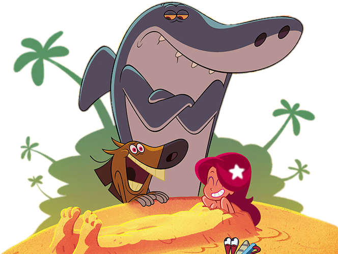Zig And Sharko Book Clipart (680x510), Png Download