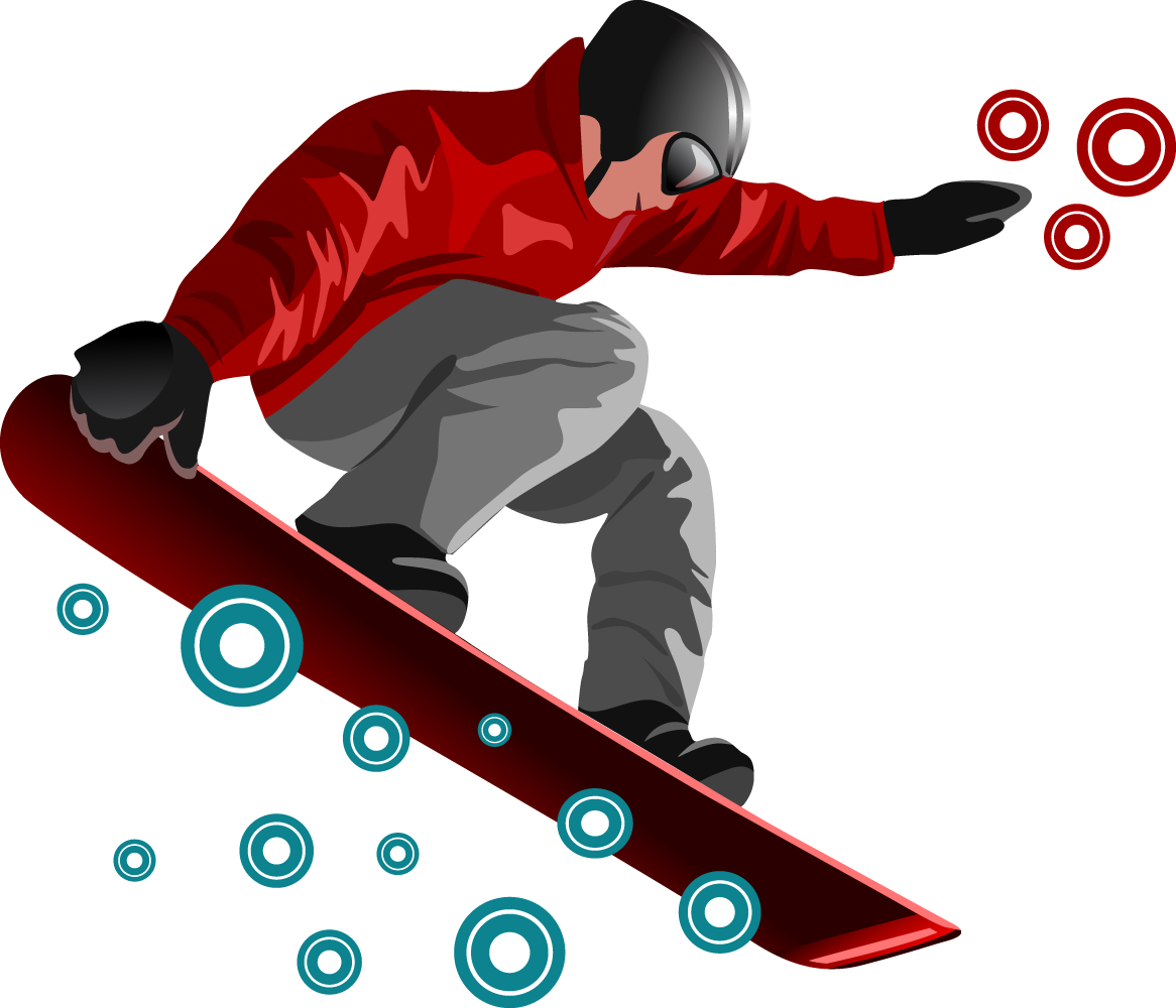 Snowboarding Clipart Vacation - Snowboarding Png Transparent Png (1166x1000), Png Download