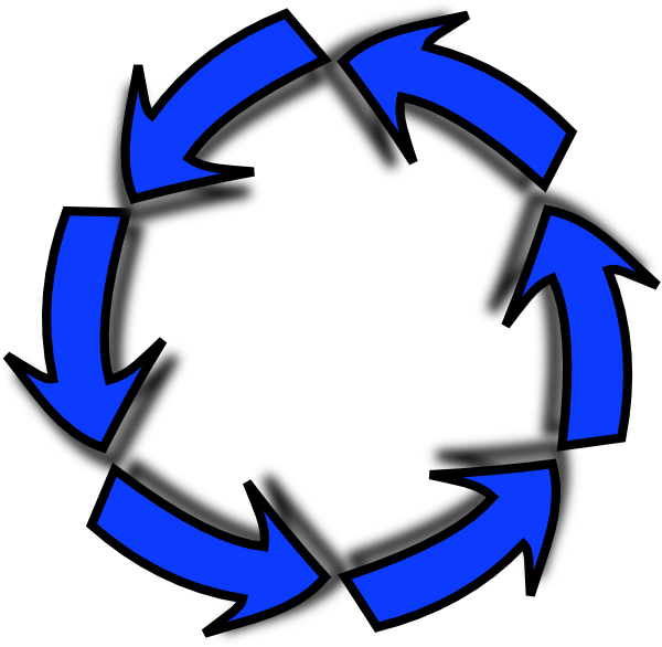 Circle Arrow Clip Art At Clker - Arrow Clip Art - Png Download (600x586), Png Download