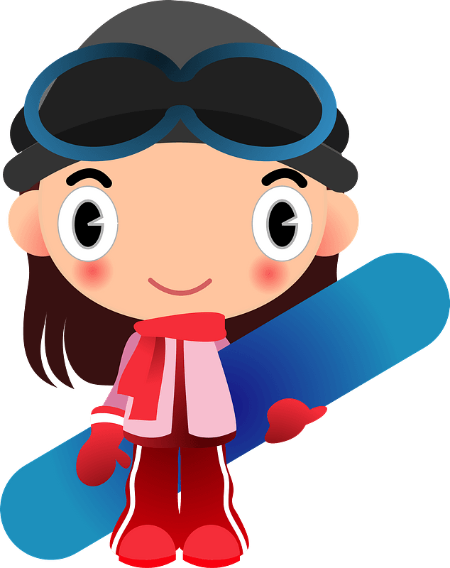 Snowboard Girl Clipart - 2nd Grade January Journal Prompts - Png Download (634x800), Png Download