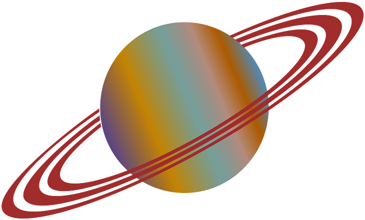 Planet Clipart - Rings Planet Clipart - Png Download (800x478), Png Download