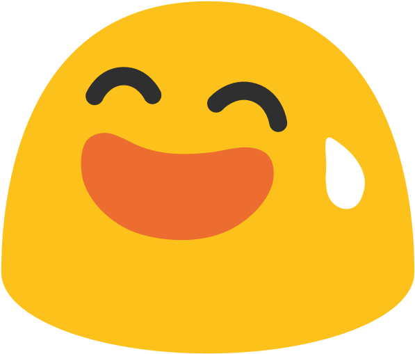 Yellow Laughing Emoji - Android Emoji Png Clipart (600x600), Png Download