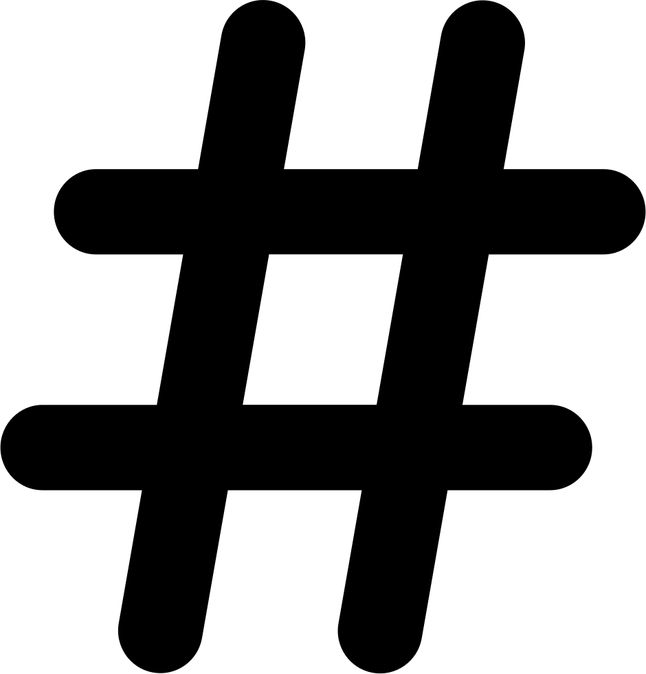 Chanel Clipart Svg - Hashtag Png Transparent (940x981), Png Download