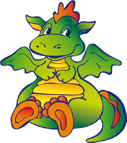 Funny Dragons Dragon Cartoon Images Clipart - Cartoon Dragon Transparent Background - Png Download (523x589), Png Download