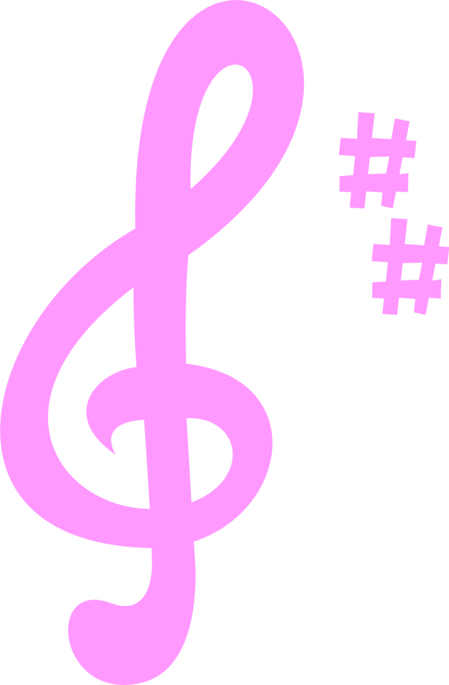 Twinkle, Twinkle, Little Star Musical Note Silhouette - Lilac Clipart (900x1372), Png Download