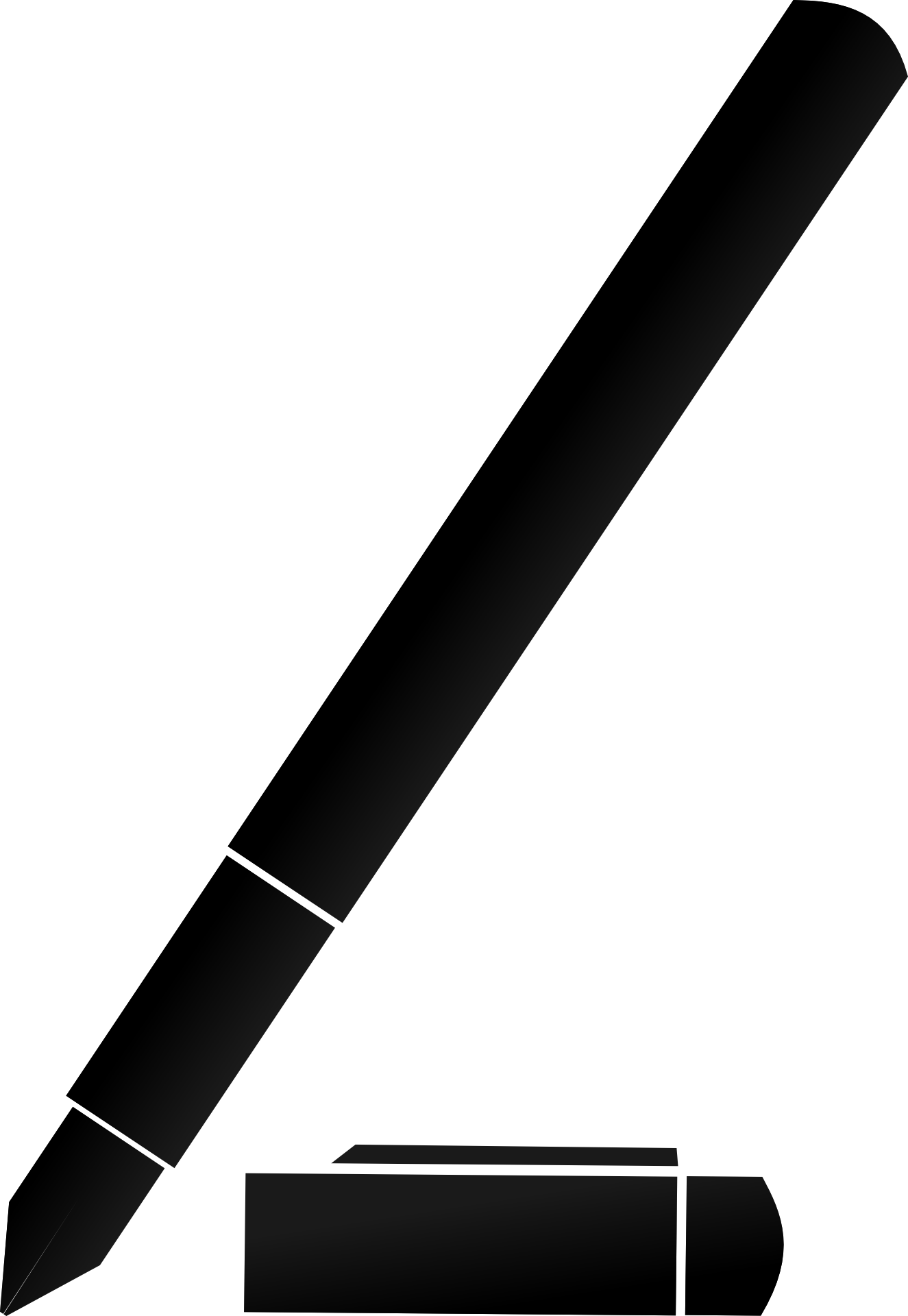 Black Pen Clipart - Png Download (1325x1920), Png Download