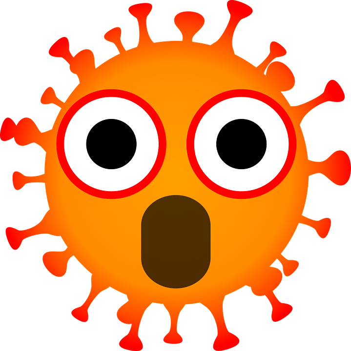 Coronavirus Cartoon For Kids Clipart (639x640), Png Download