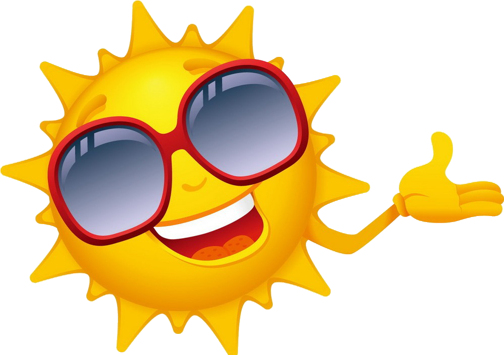 Cartoon Drawing Clip Art - Transparent Sun With Sunglasses Png (1117x893), Png Download