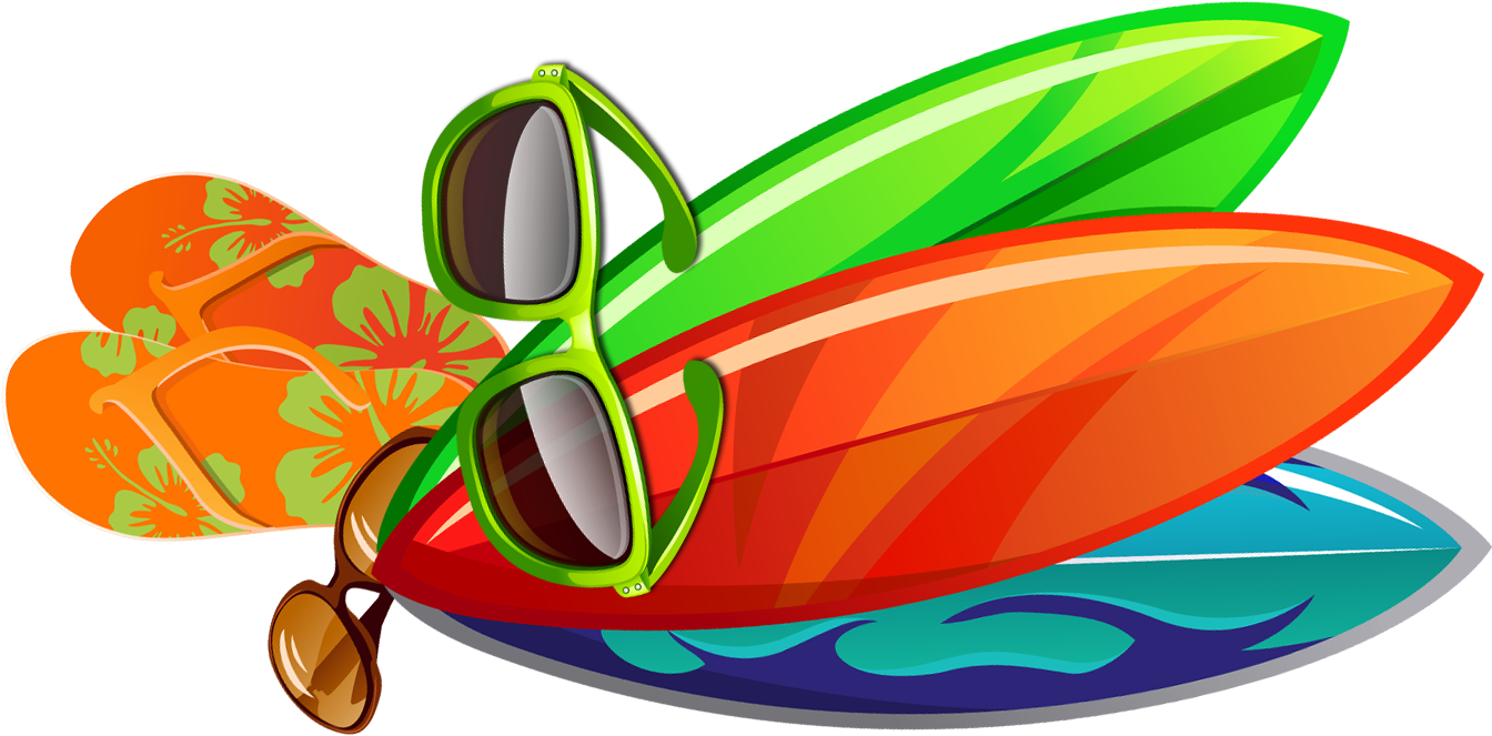Sunglasses Elements, Hong Kong Surfboard Clip Art - Surfboards Transparent Clipart - Png Download (1344x663), Png Download