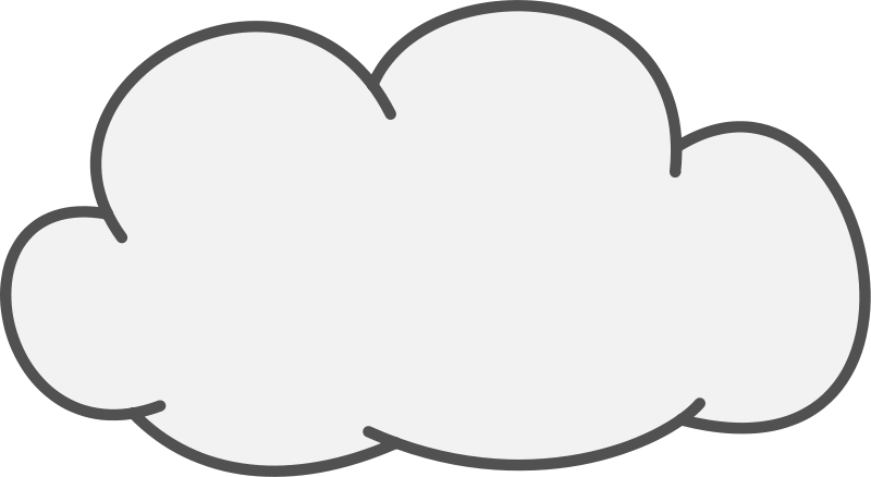 Cumulus Cloud Clip Art Download - Cloud Clip Art Black Background - Png Download (800x438), Png Download