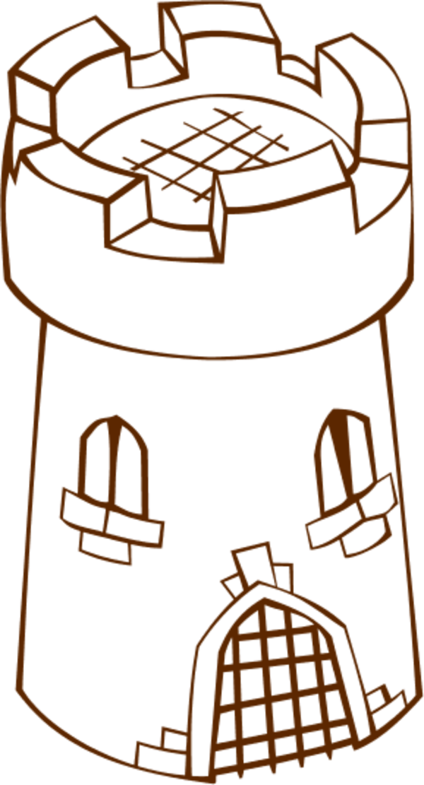 Free Castle Clipart - Tower Clipart - Png Download (600x1111), Png Download