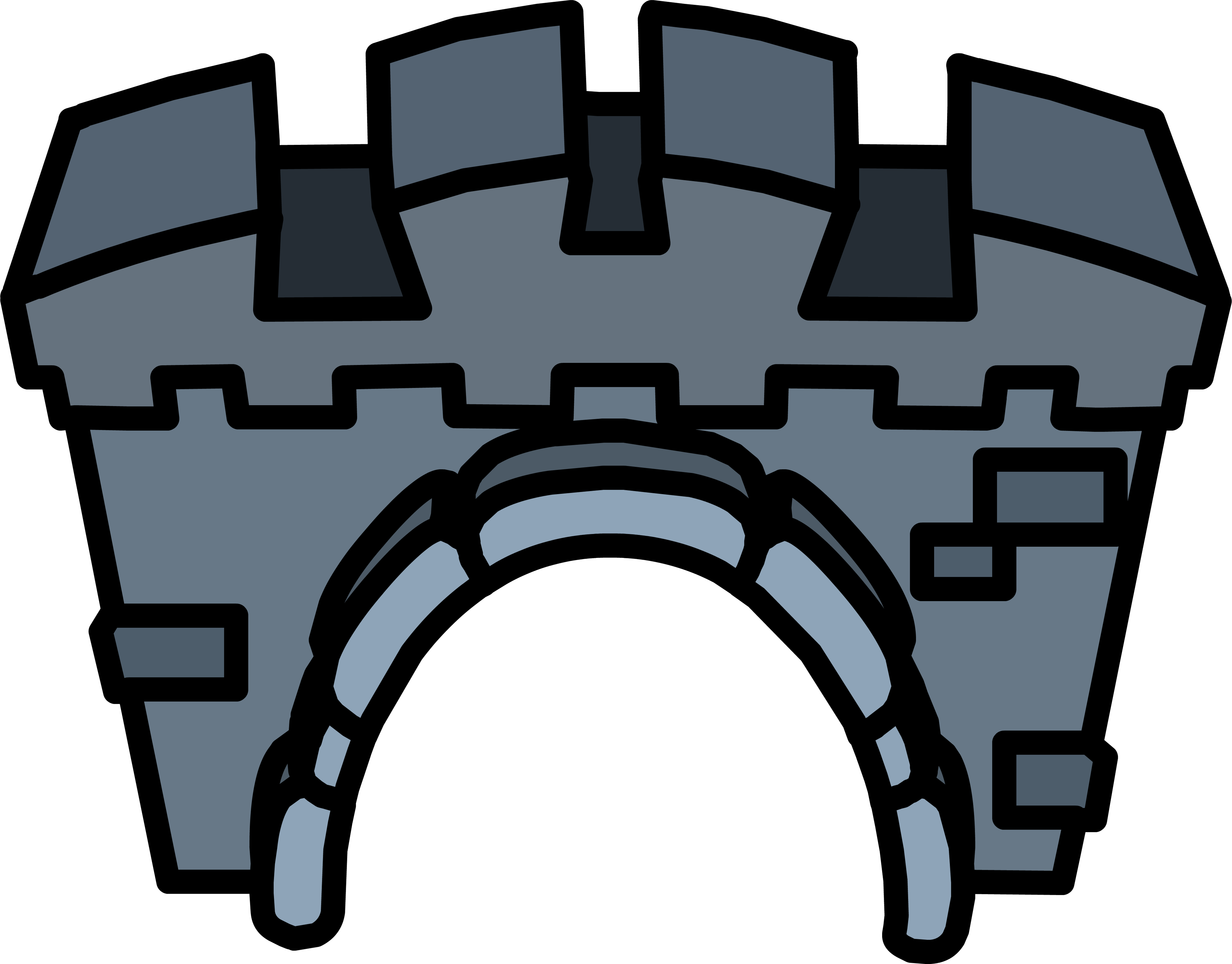 Castle Clip Entrance - Png Download (3962x3100), Png Download