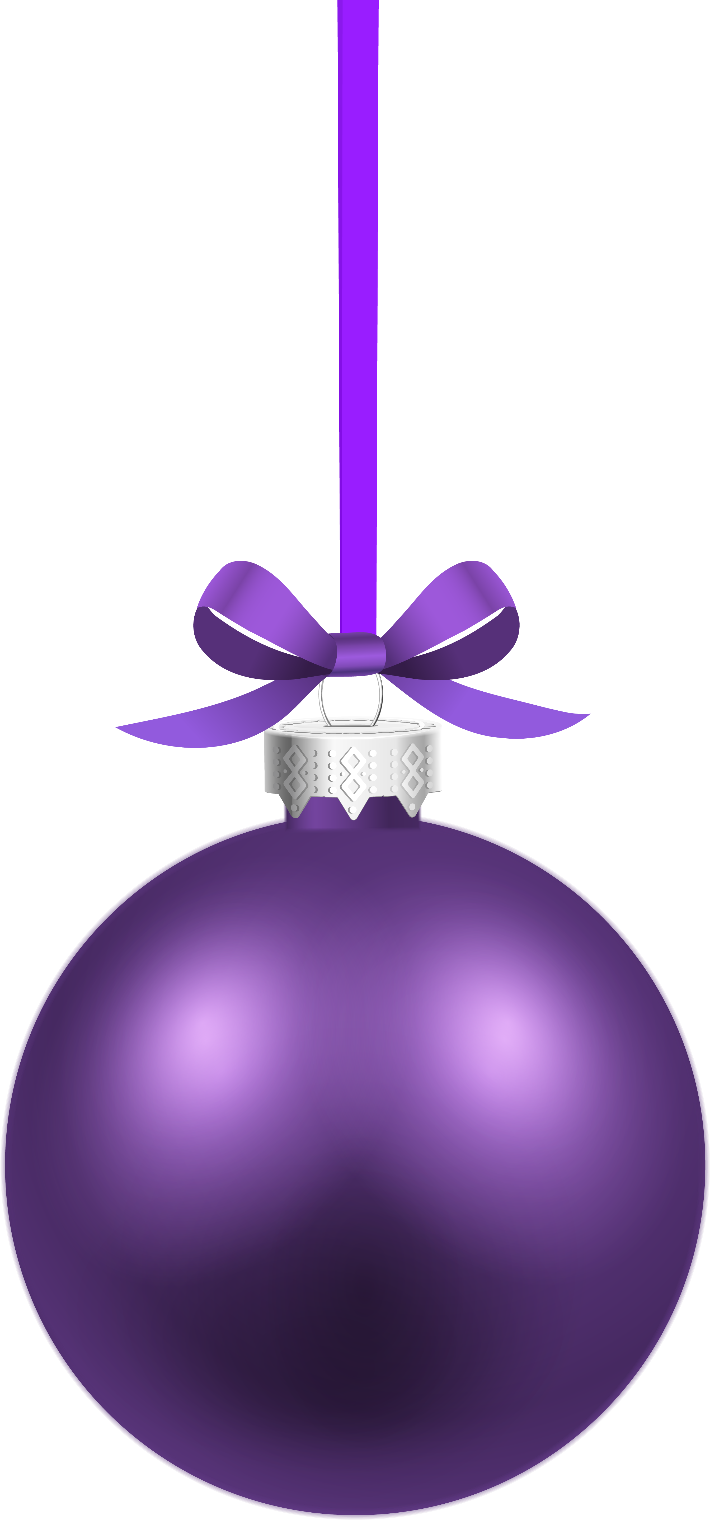 Free Purple Christmas Cliparts, Download Free Clip - Purple Christmas Ball Png Transparent Png (2800x5849), Png Download