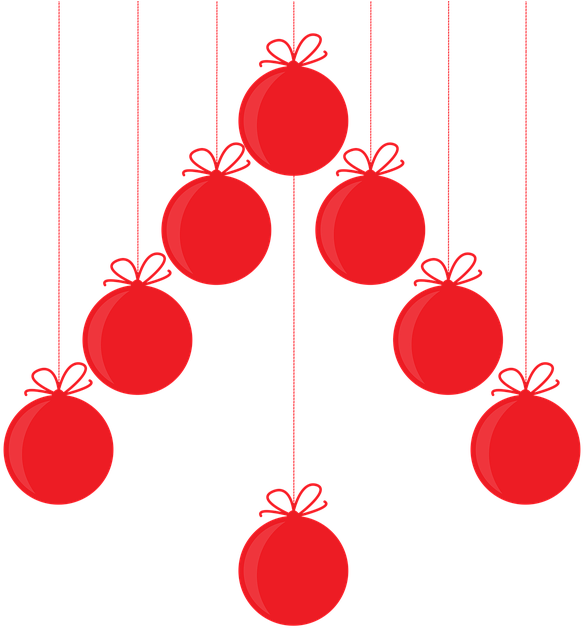 Palline Di Natale Cartoon Clipart (640x640), Png Download