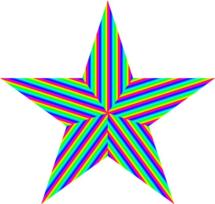 Gradient Vector Star - Star Scaffolding Sunshine Coast Clipart (701x667), Png Download