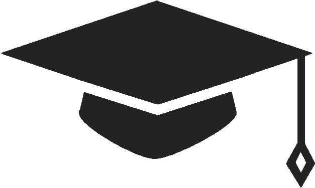 Graduation Hat Vector Png Clipart (626x626), Png Download