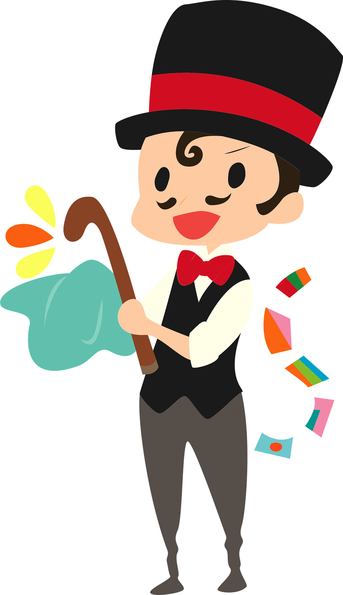 手品 師 イラスト Clipart (1107x1920), Png Download