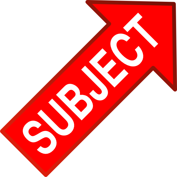 Subject Clipart (600x600), Png Download
