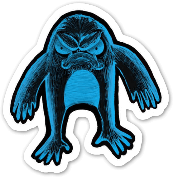 Grumpy Butt Sticker - Illustration Clipart (589x600), Png Download