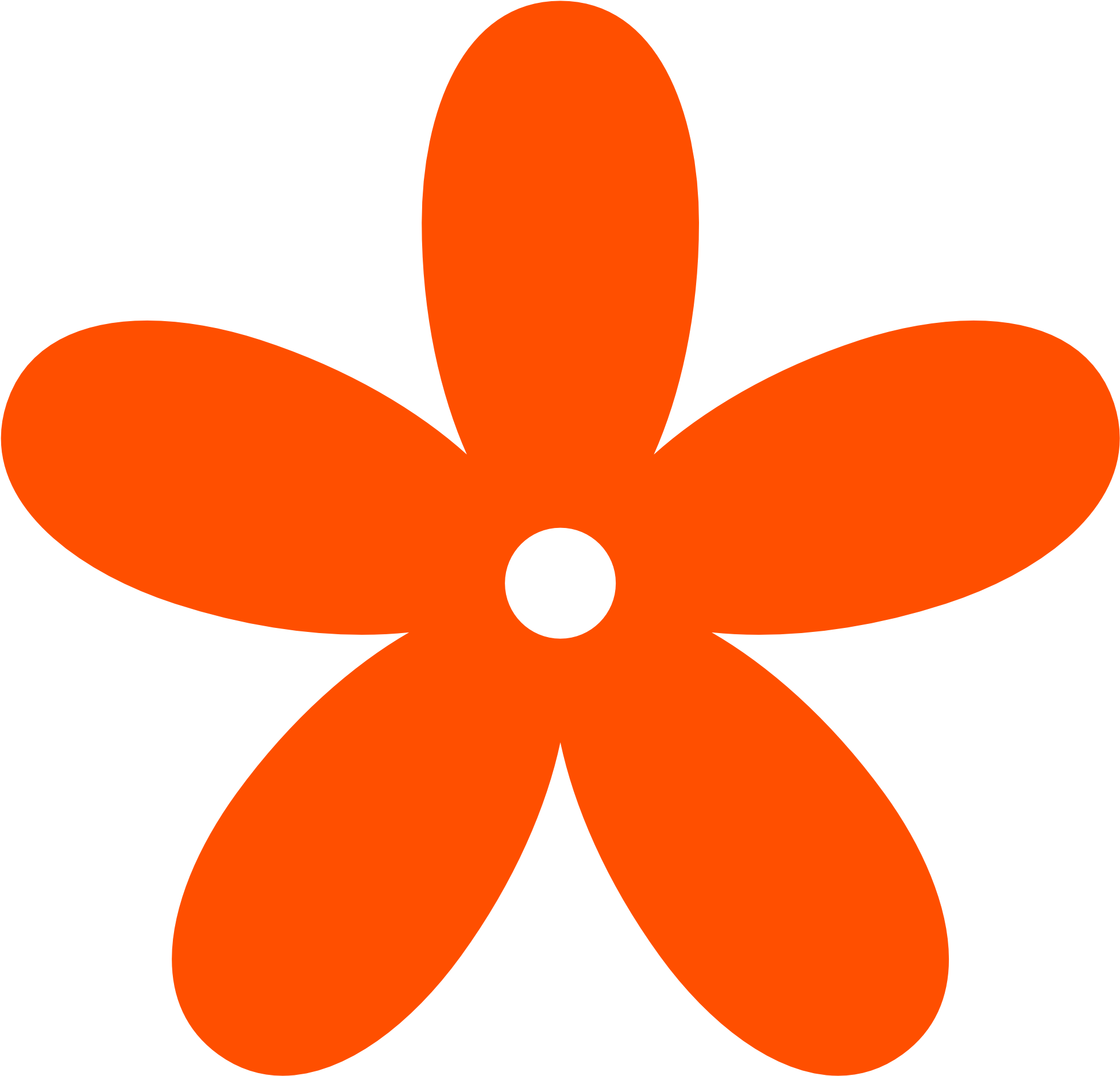 Orange Color Clipart - Pink Cartoon Flower Transparent - Png Download (1969x1952), Png Download