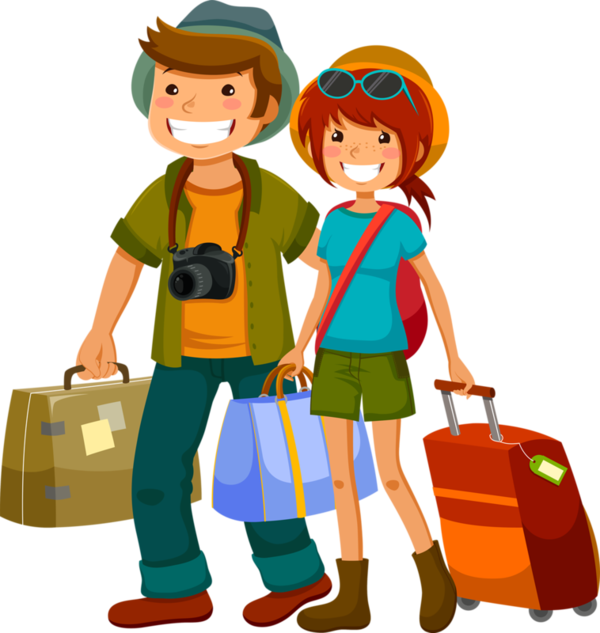 Personnages People Pinterest Belle - Happy Travellers Clipart - Png Download (600x633), Png Download
