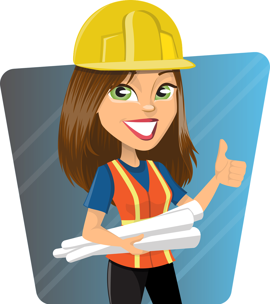 Architect Clipart Girl - Png Download (1136x1280), Png Download