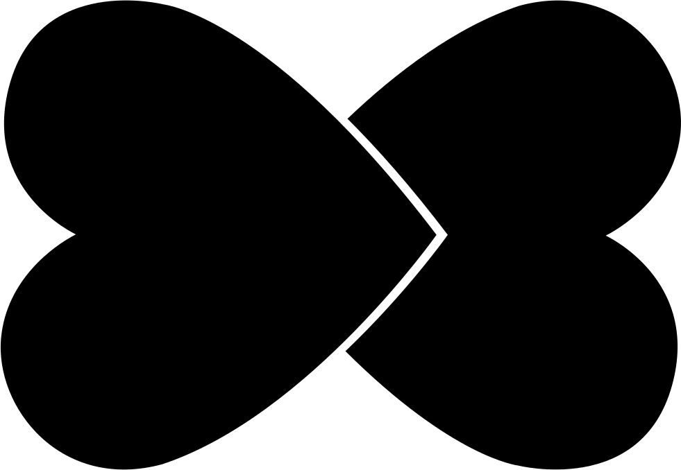 March - Black Love Heart Clipart (981x678), Png Download