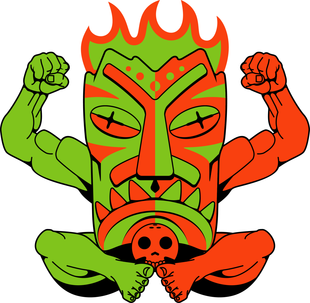 Terrible Tiki Clipart (1200x1173), Png Download