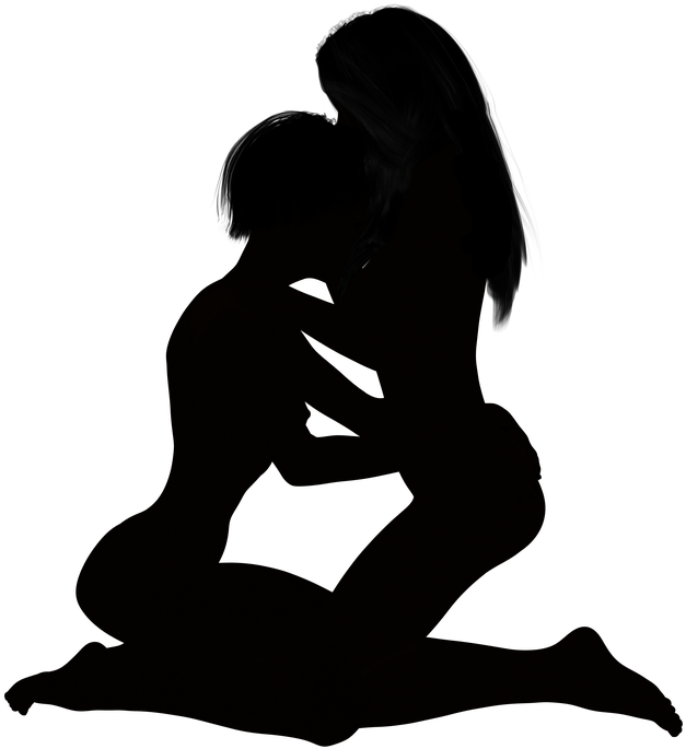 Transparent Sexy Silhouettes Png - Silhouette Sexy Woman Transparent Png Clipart (627x685), Png Download