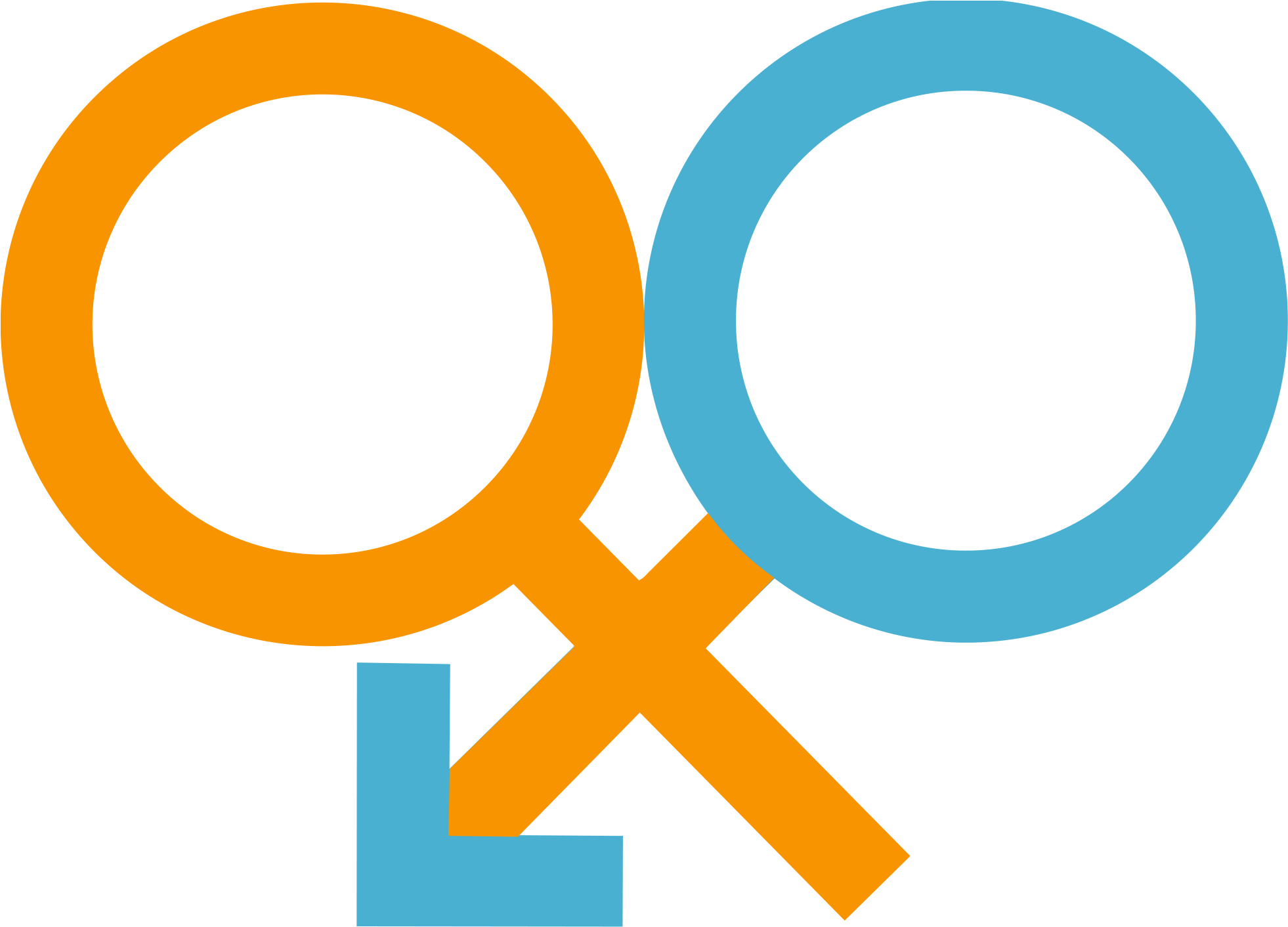 Transparent Gender Symbols Png - Sexual Reproduction Symbol Clipart (1962x1412), Png Download