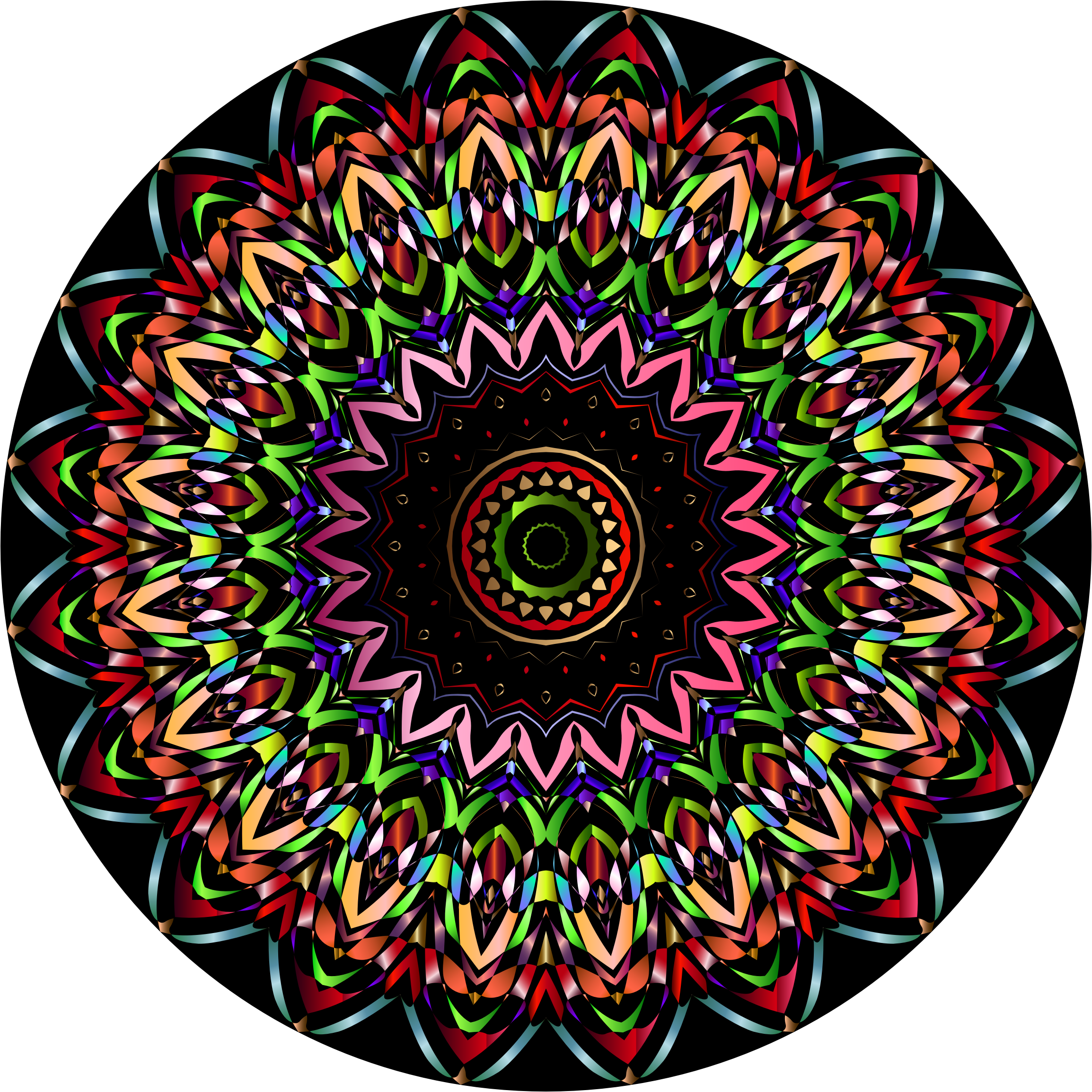 Chromatic Mandala Clip Arts - Clip Art - Png Download (2308x2308), Png Download