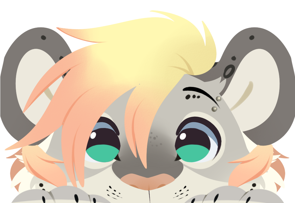 Floofylomby Peek A Boo - Cartoon Clipart (1000x1000), Png Download