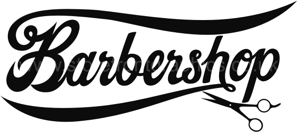 Barbershop Window Sticker Bar - Calligraphy Clipart (650x650), Png Download