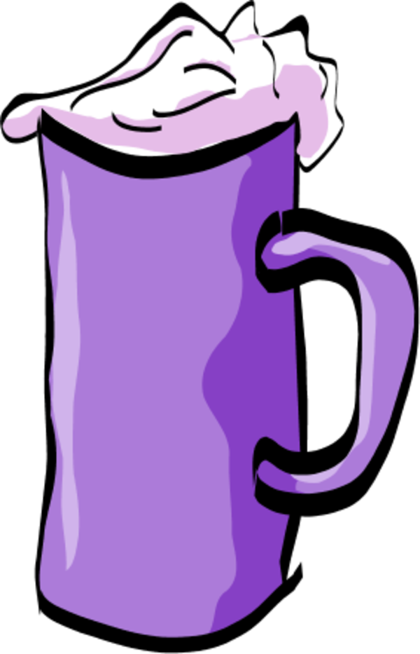 Vector Clip Art - Purple Beer Cartoon - Png Download (600x933), Png Download