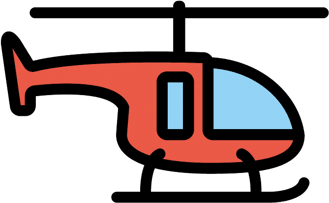 Helicopter Emoji Clipart - Helicopter Emoji - Png Download (800x800), Png Download