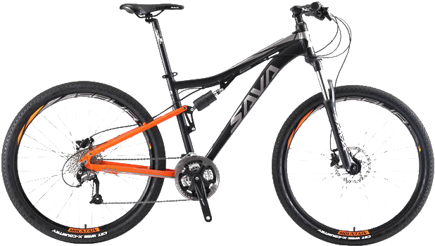 Mountain Downhill Bike Png Clipart - Full Suspension Mountain Bike Downhill Transparent Png (640x640), Png Download